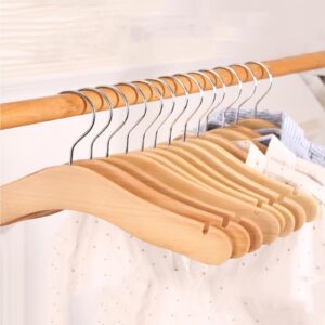 20pcs Baby Wooden Hangers, 9.44" Toddler Kids Wood Hangers,Children Wooden Hangers,Pet Clothes Hangers