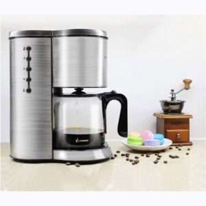 NOALED Espresso Machine, Coffee Machine, Stainless Steel Household, Commercial Insulation Automatic Integrated Drip Filter Coffee Maker, Can Brew Tea