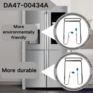 DA47-00434A Defrost Heater Assembly Compatible with Samsung RF23HSESBSRAA0001/RF25HMEDBWW/AA-00/RF4267HARS/XAA-02 Replaces for PD00031799/AP5585243/PS4140711 and More