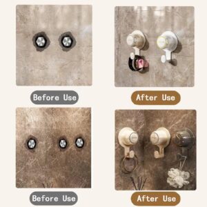 Wjwumha 3 Pieces Towel Hooks Hanging Heavy Duty Wall Mount Coat Hooks for Bathroom Shower Kitchen Keys Door Hook Self-Adhesive