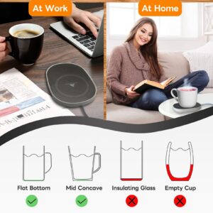 Coffee Mug Warmer for Desk, Coffee Cup Warmer for Desk with Auto Shut Off, Coffee Gifts Warmer Set for Desktop Office Home