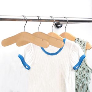 20pcs Baby Wooden Hangers, 9.44" Toddler Kids Wood Hangers,Children Wooden Hangers,Pet Clothes Hangers