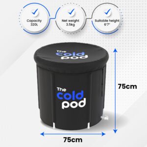 The Cold Pod Ice Bath Tub for Athletes with Cover: 88 Gallons Cold Plunge Tub for Recovery, Multiple Layered Portable Ice Bath Plunge Pool