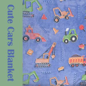 BKABRYHJJ Excavator Gifts for Kids Boys - Glow in The Dark Tractor Blankets, Excavator Construction Truck Throw Blanket for Toddler Boys Birthday Christmas Valentine's Day 50"×60"