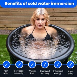 The Cold Pod Ice Bath Tub for Athletes with Cover: 88 Gallons Cold Plunge Tub for Recovery, Multiple Layered Portable Ice Bath Plunge Pool