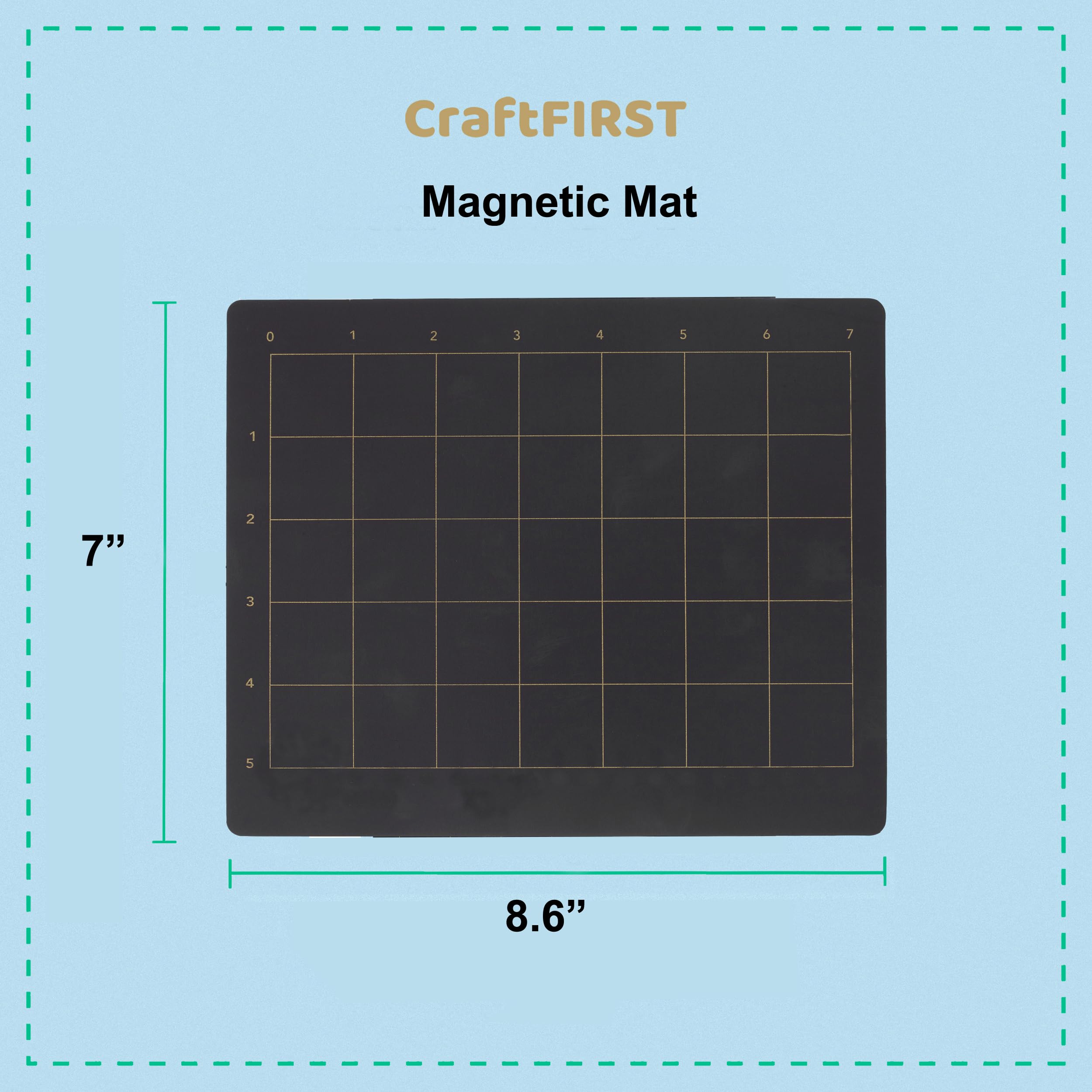 CraftFIRST Small Magnetic Mat 8.6" x 7", 1PK