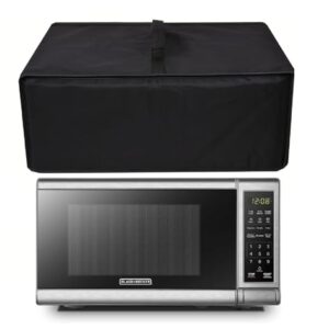 0.7 Cu.ft Microwave Ovens Dust Cover,600D Nylon Waterproof,Comaptible With BLACK+DECKER EM720CB7 Microwave Oven/Countertop Microwave FMO07ABTBKA/GE Countertop Microwave Oven JES1072SHSS,Etc