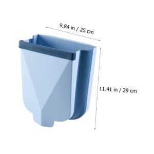 CHILDWEET Garbage Can Hanging Trash Can Cabinet Door Storage Kitchen Trash Basket Counter Waste Bin Folding Trash Basket Cabinet Door Garbage Bin Wall Trash Cans Wall Hanging Office Car