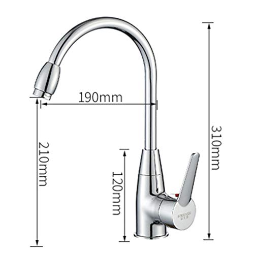 Water Spigot Spigot Stainless Steel Faucet Hot and Cold Tap Mixer Rotatable Kitchen Faucet Accessories for Sink Lavatory Bathtub Faucets Sink Faucet Sink Faucet Sink Faucet