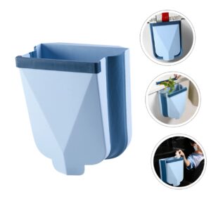 CHILDWEET Garbage Can Hanging Trash Can Cabinet Door Storage Kitchen Trash Basket Counter Waste Bin Folding Trash Basket Cabinet Door Garbage Bin Wall Trash Cans Wall Hanging Office Car