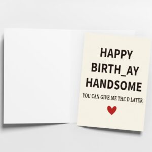 WowBefun Funny Birthday Card & Gifts for Men Husband Boyfriend Him, Happy Bday Card