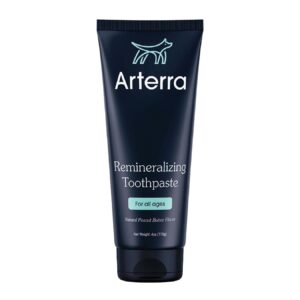 remineralizing dog toothpaste – vet-grade, with nano-hydroxyapatite, reverses early-stage decay, cleans teeth, reduces tartar, freshens breath by arterra pet science, plant-based, natural flavor, 4oz