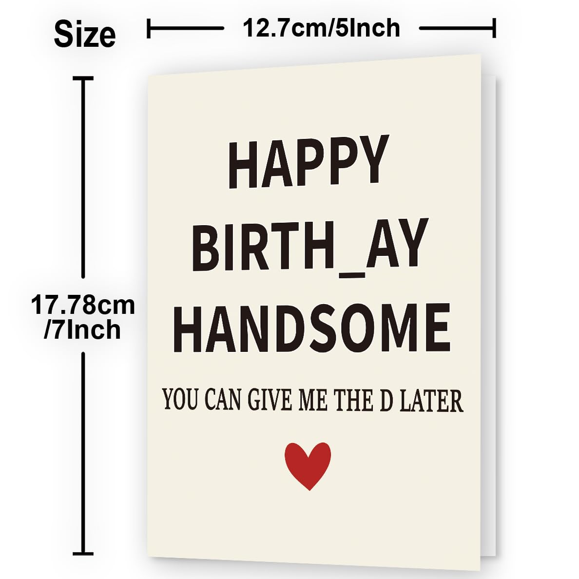 WowBefun Funny Birthday Card & Gifts for Men Husband Boyfriend Him, Happy Bday Card