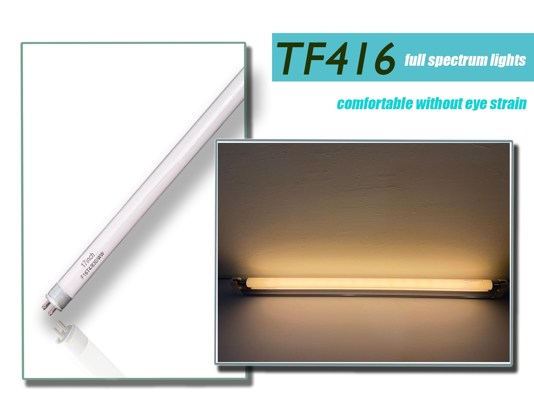 17'' T4 16W Warm White Fluorescent Bulb Replacement Furnlite FC-952 Light,Westek 20125 - FA200WBC,16 Watt 120V Linear 3000K FC-953,G5 Base (3 Pack)