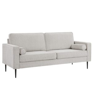 ysjzybf 78" sofa 3-seater sofa couch modern sofa couch for living room apartment lounge, white chenille