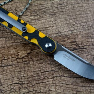 TWO SUN EDC Outdoor Pocket Knife D2 Blade TC4 Titanium G10 Handle TS414