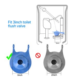 QILIYINI Toilet Flapper 3 Inch Compatible with Gerber 99-788, Rubber Toilet Flush Valve Replacement Kit Fits Most Toilets High Performance Water Saving, Easy to Install, Pack of 2