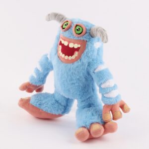 2024 New Wubbox Plush, 11 Inch Sing-ing Monsters Plush Toys, Wubbox Plush Soft Stuffed Animal Plush Figure Doll for Fans Boys and Girls, Hugging Sleeping Plush Pillow for Home Decor(Blue)