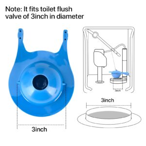 QILIYINI Toilet Flapper 3 Inch Compatible with Gerber 99-788, Rubber Toilet Flush Valve Replacement Kit Fits Most Toilets High Performance Water Saving, Easy to Install, Pack of 2