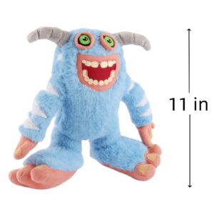 2024 New Wubbox Plush, 11 Inch Sing-ing Monsters Plush Toys, Wubbox Plush Soft Stuffed Animal Plush Figure Doll for Fans Boys and Girls, Hugging Sleeping Plush Pillow for Home Decor(Blue)