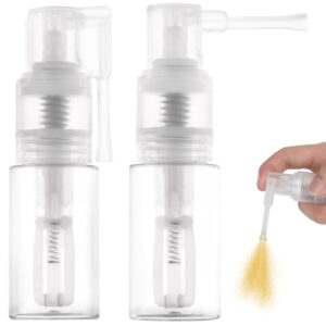 foyods 2 pcs glitter duster sprayer, 35ml powder spray bottle, glitter spray pump for craft,cakes,cloth, dry powder spray bottle empty