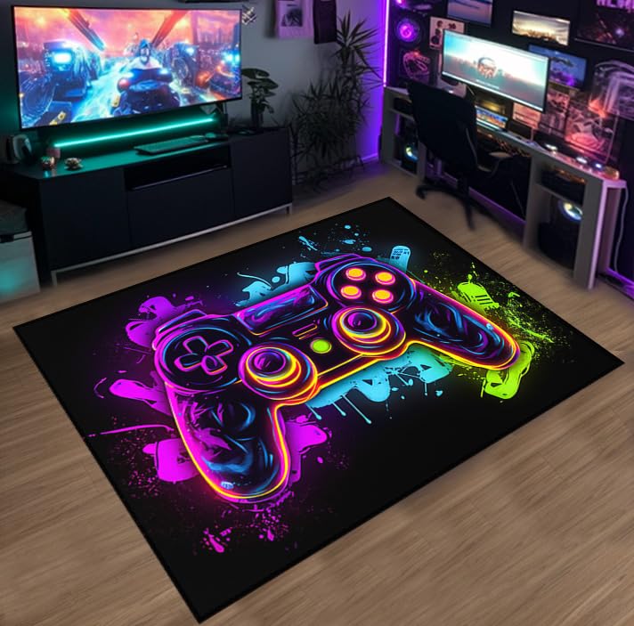 AVIHA Gaming Rugs - Gamer Rug for Gamepad Enthusiasts' Bedroom or Living Room Decor - 36x24 inches