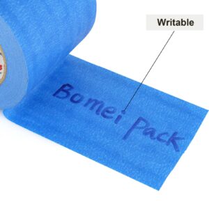 BOMEI PACK Wide Blue Painters Tape 4 Inches x 60 Yards, 3D Tape, 3D Printing Tape for Laser Cutting, 21-Day Clean Removal Wide Masking Tape