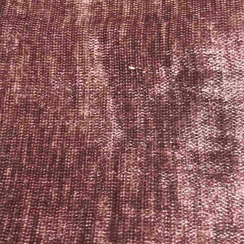 Mauve Chenille Soft Velvet Fabric, 118 Inch. in Width, Ideal Material for Upholstery Coaches and Chairs, Drapery, Pillows, Slipcovers, Tablecloths, Sewing, Arts & Crafts Etc - Sample/Swatch