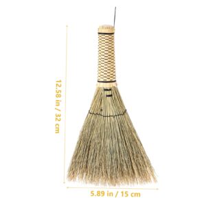 Garneck Household Old Fashioned Handle Duster Wedding Toddler Cleaning Supplies Small Whisk Brooms Hand-Made Corn Broom The Bed Artificial Child Sorghum Carpet Asia Mini Vietnam