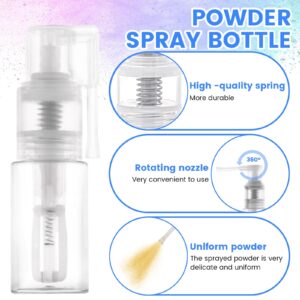 Foyods 2 PCS Glitter Duster Sprayer, 35ML Powder Spray Bottle, Glitter Spray Pump for Craft,Cakes,Cloth, Dry Powder Spray Bottle Empty