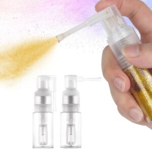 Foyods 2 PCS Glitter Duster Sprayer, 35ML Powder Spray Bottle, Glitter Spray Pump for Craft,Cakes,Cloth, Dry Powder Spray Bottle Empty