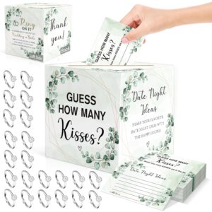 bridal shower games-3 wedding games:put a ring on it games,guess how many kisses,date night ideas.eucalyptus bridal shower decor,wedding shower games,engagement party games,bachelorette party games,1