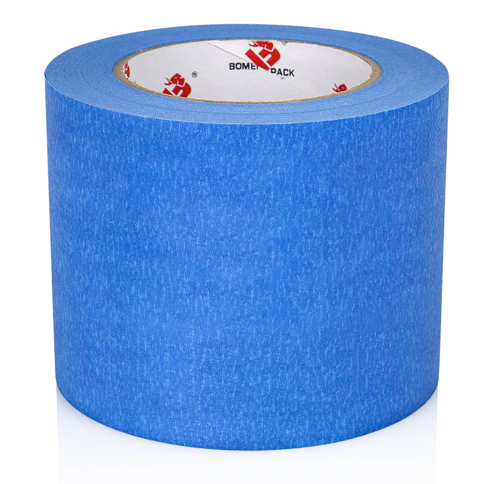 BOMEI PACK Wide Blue Painters Tape 4 Inches x 60 Yards, 3D Tape, 3D Printing Tape for Laser Cutting, 21-Day Clean Removal Wide Masking Tape