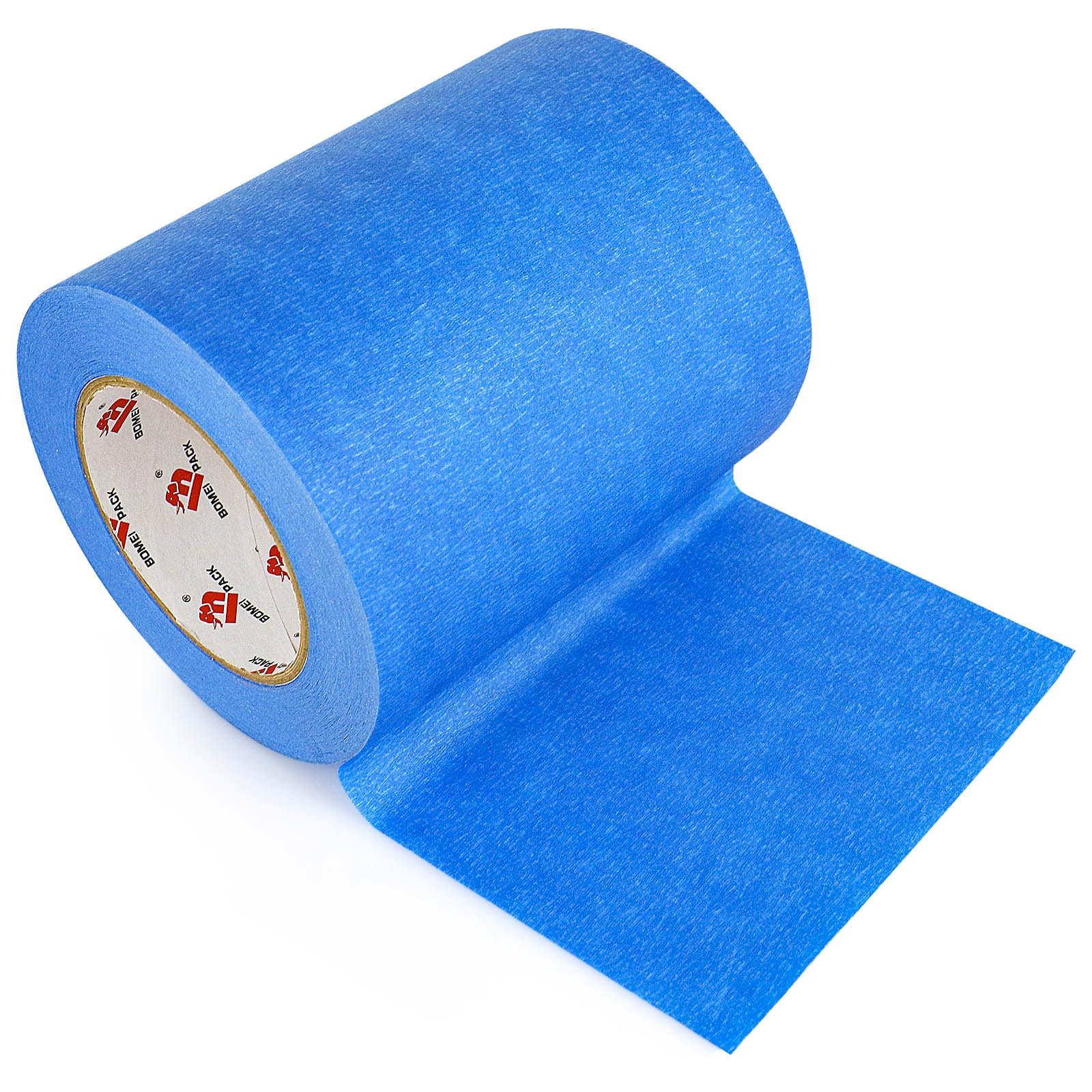 BOMEI PACK Wide Blue Painters Tape 6 Inches x 60 Yards, 3D Tape, 3D Printing Tape for Laser Cutting, 21-Day Clean Removal Wide Masking Tape