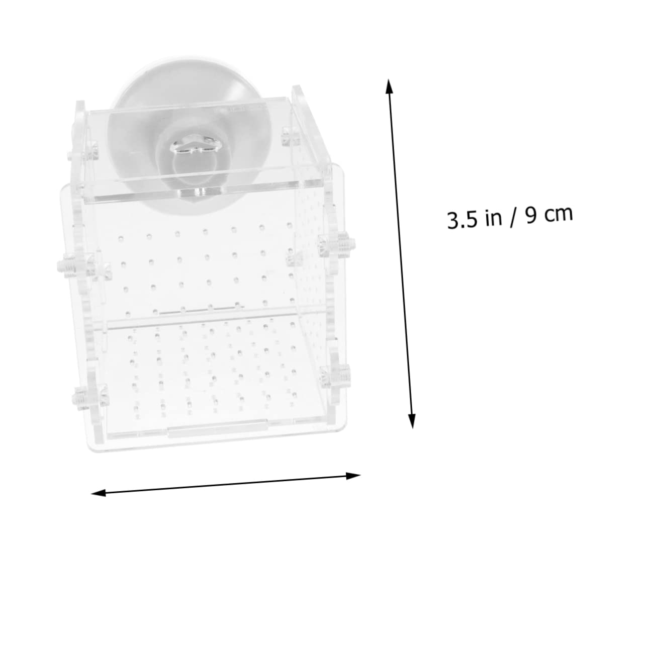 2 Pcs Baby Fish Incubator Aquatic Pet Supplies Fish Acrylic Incubator Fish Tank Tool Fish Hatchery Cage