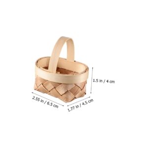 OKUMEYR 12Pcs Decorative Tiny Woven Baskets Multi Function Candy Baskets for Home Decor and Party Favors Cute Miniature Storage Baskets for Household Use