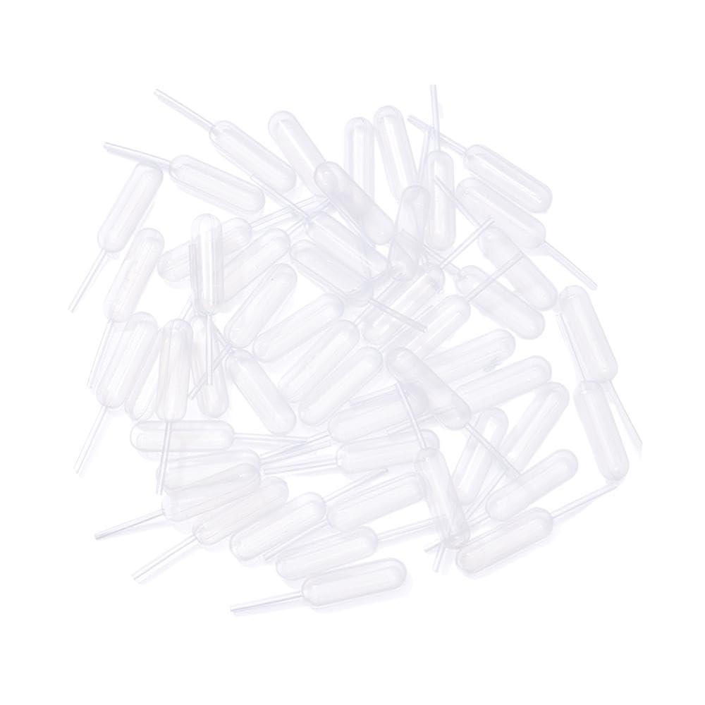 SHUATI Plastic Squeeze Dropper 150 PCS Mini Eye Dropper Clear Liquid Transfer Pipettes Premium 4ml Cupcake Pipettes Science Laboratory