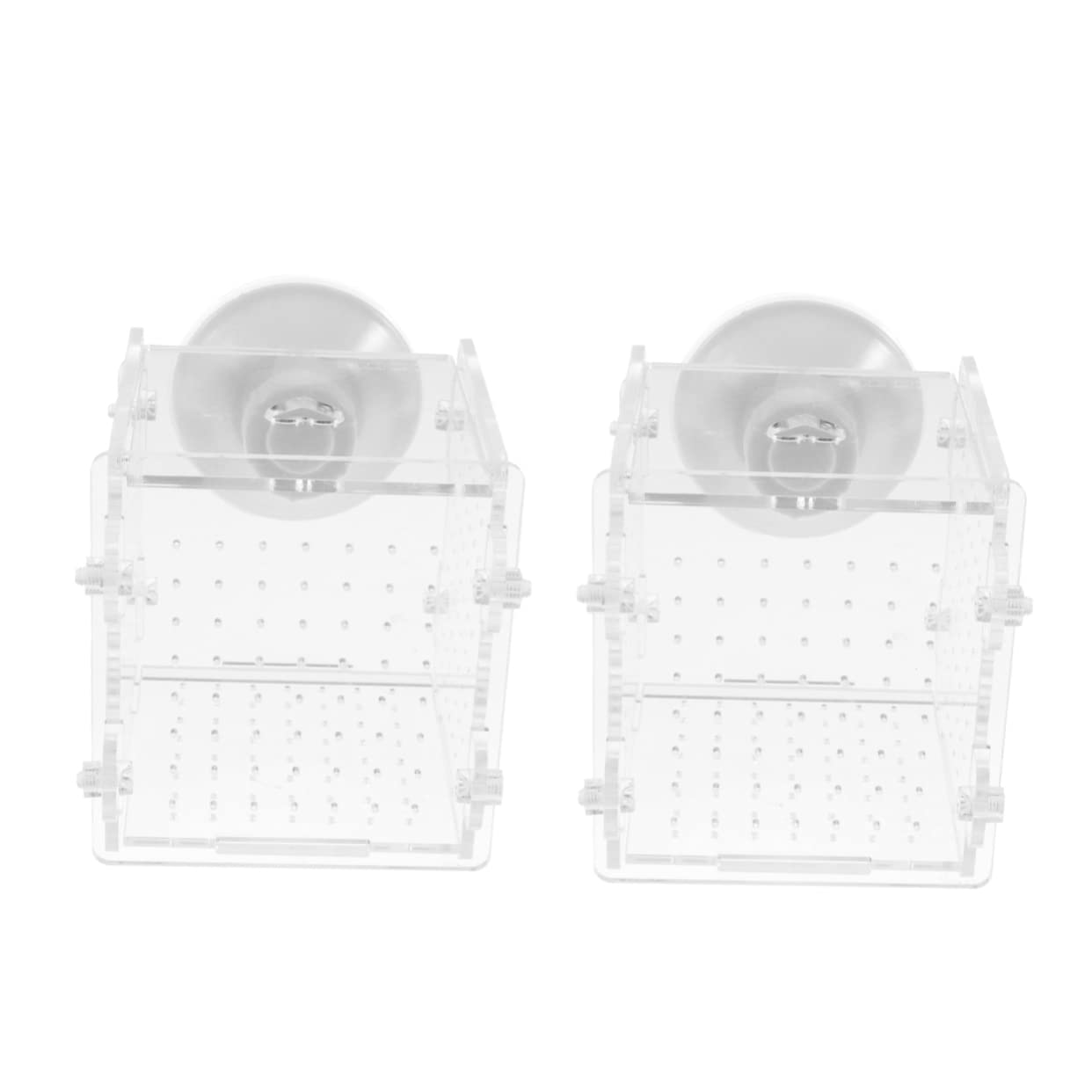 2 Pcs Baby Fish Incubator Aquatic Pet Supplies Fish Acrylic Incubator Fish Tank Tool Fish Hatchery Cage