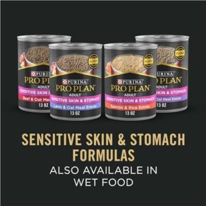 Purina Pro Plan Sensitive Skin and Stomach Dog Food Small Breed, Adult Salmon & Rice Formula - 4 lb. Bag