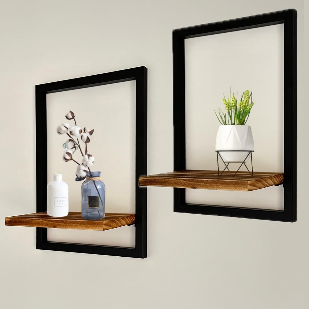 LanaBel Floating Shelves for Wall, 30*12*40 cm, Black