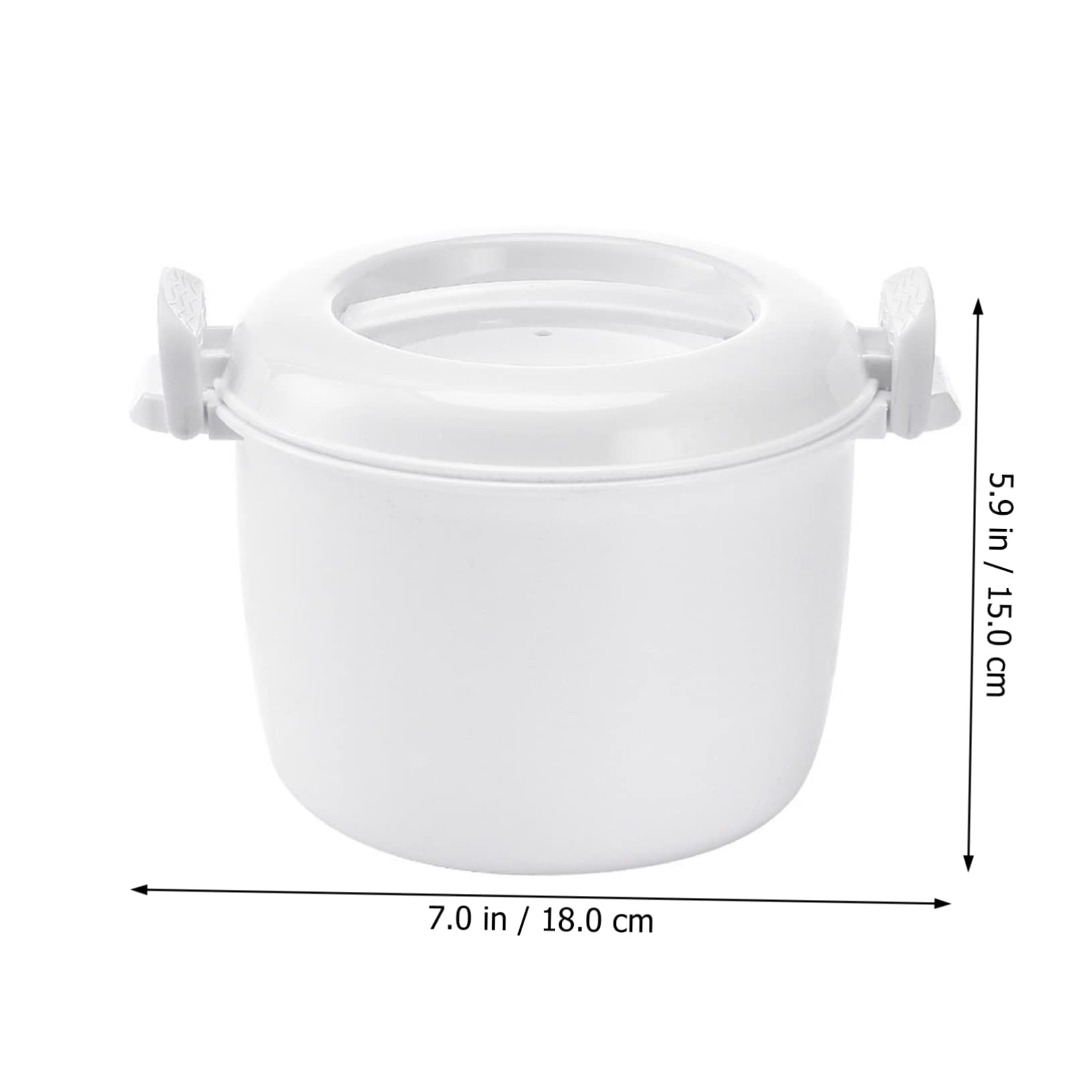 BRIGHTFUFU Small Steamer rice cooker pasta cooker microwave bowl with lid microwave safe steamer microwave food container Mini Microwave Oven