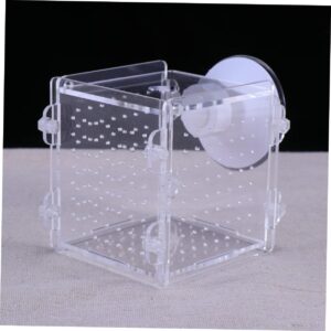 2 Pcs Baby Fish Incubator Aquatic Pet Supplies Fish Acrylic Incubator Fish Tank Tool Fish Hatchery Cage