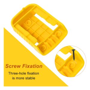 30pas Tool Holders and Battery Holder for Dewalt 20v Wall Mount Hanger Battery Drill Tool Storage Shelf for Milwaukee M18(Yellow)