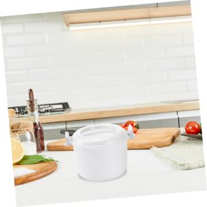 BRIGHTFUFU Small Steamer rice cooker pasta cooker microwave bowl with lid microwave safe steamer microwave food container Mini Microwave Oven