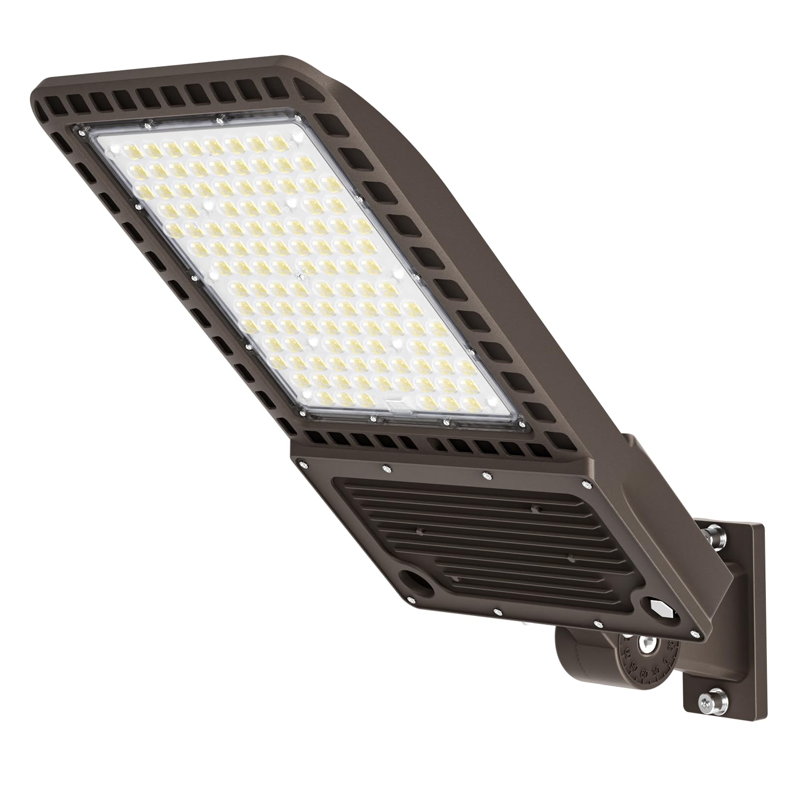 DEMILARE 400W LED Parking Lot Light, 60000LM LED Shoebox Light with 5000K Daylight IP65 100-277V, 150LM/W Dusk to Dawn LED Outdoor Light for Stadium, Roadway