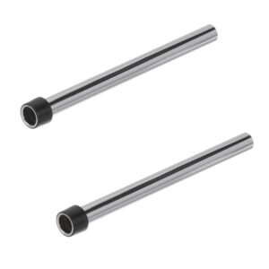 ocs parts 2-pack nickel plated brass bar sink overflow pipes | 7-inch overflow tubes for 1-inch npt drains | with grommet and strainer (2-pack, 7-inch)