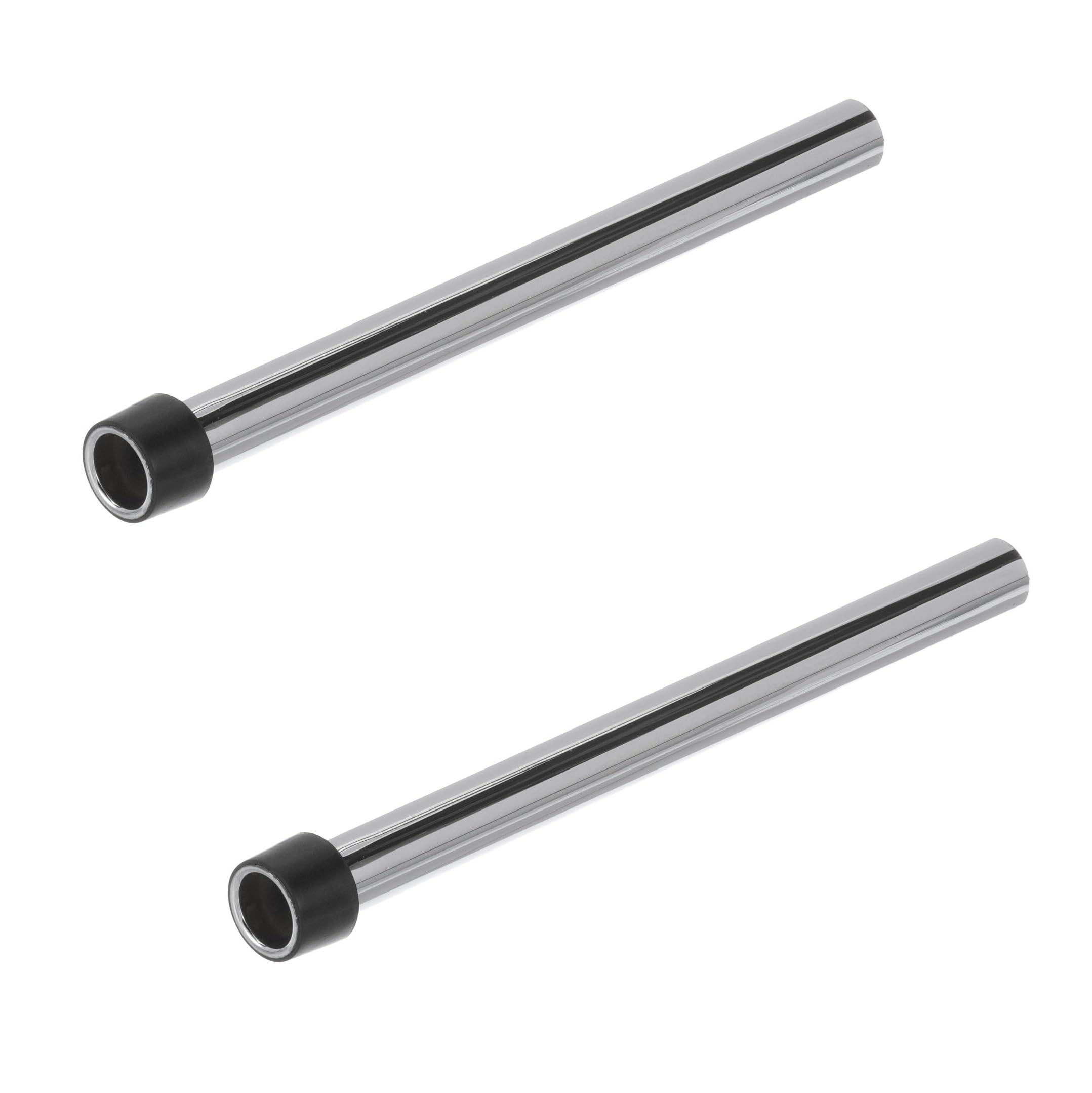 OCS Parts 2-Pack Nickel Plated Brass Bar Sink Overflow Pipes | 7-Inch Overflow Tubes for 1-Inch NPT Drains | With Grommet and Strainer (2-Pack, 7-Inch)