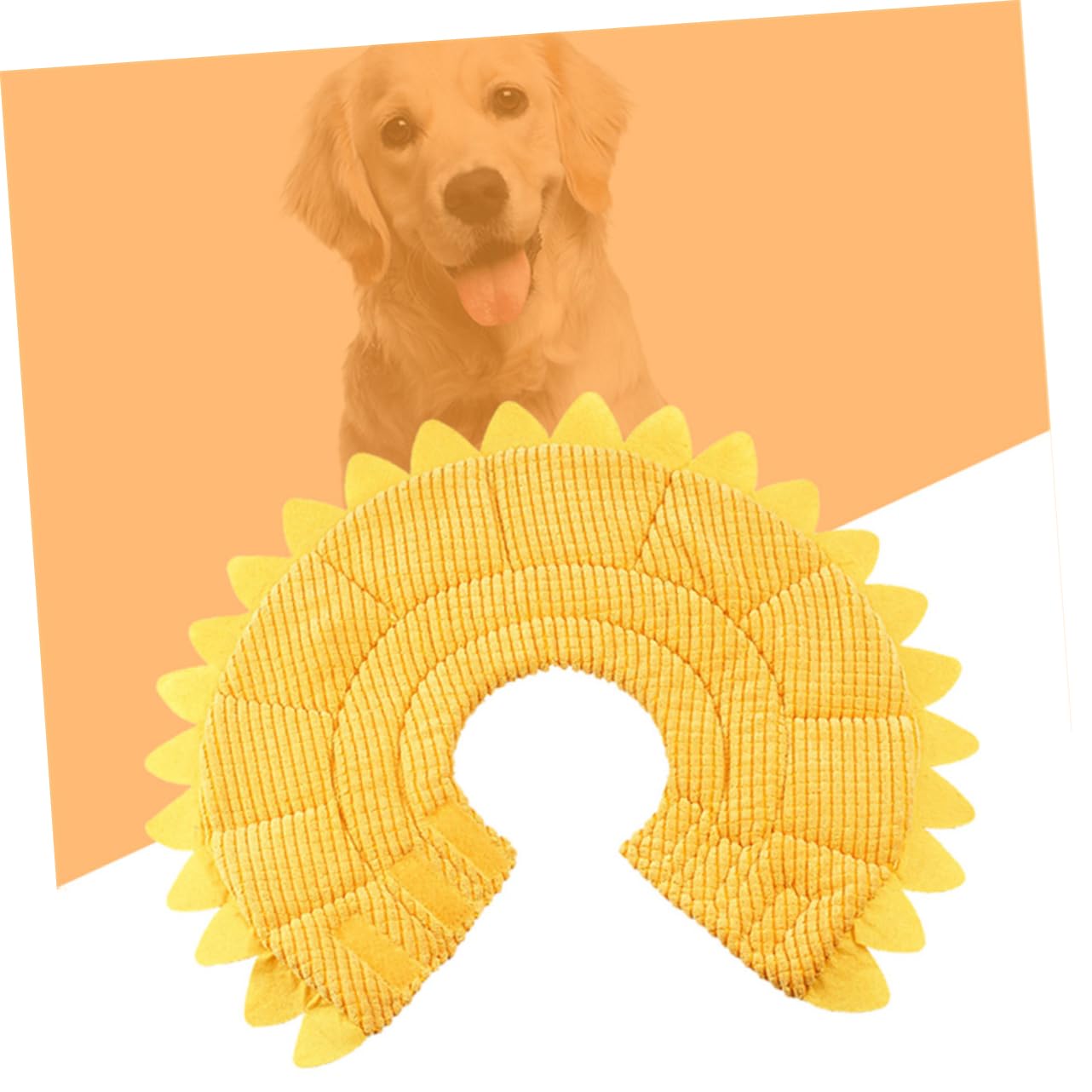 SEWOART Removable Pet Elizabethan Sunflower Neck Collar for Dogs and Puppies Adjustable and Protective Design for Comfort and Recovery