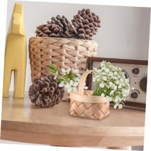 OKUMEYR 12Pcs Decorative Tiny Woven Baskets Multi Function Candy Baskets for Home Decor and Party Favors Cute Miniature Storage Baskets for Household Use