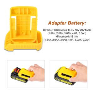 30pas Tool Holders and Battery Holder for Dewalt 20v Wall Mount Hanger Battery Drill Tool Storage Shelf for Milwaukee M18(Yellow)